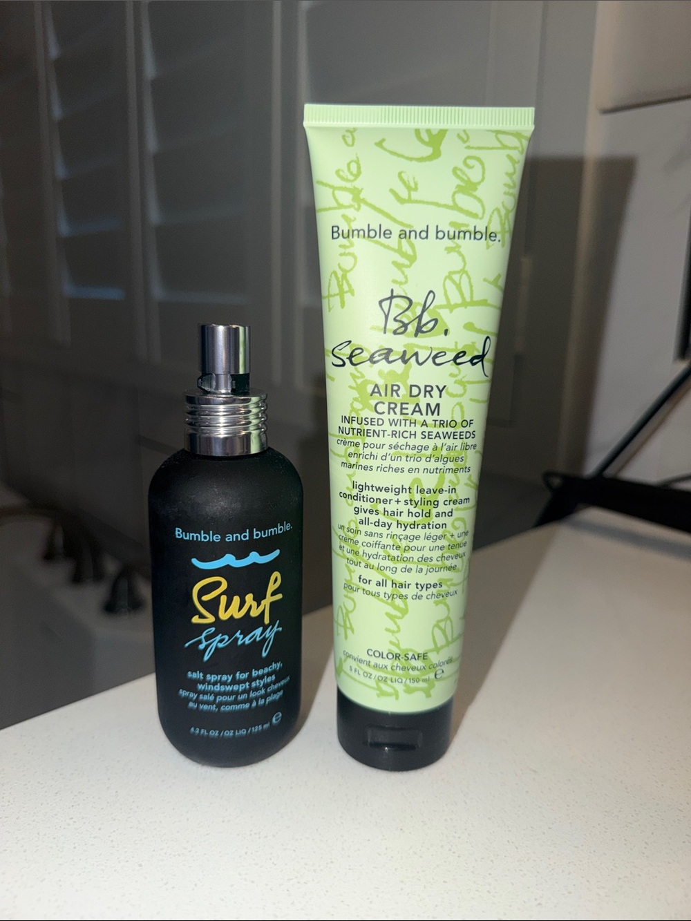 Bumble and bumble Seaweed Air Dry Cream (Green) & Surf Spray (Black) Set